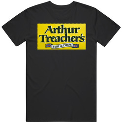 Arthur Treacher's Fish And Chips Seafood Restaurant Mens Size Large Black T Shirt Arthur Treacher's Fish And Chips Seafood Restaurant Mens Size Large Black T Shirt