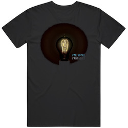 Metric Pop Music Fantasies Album Mens Size Large Black T Shirt Metric Pop Music Fantasies Album Mens Size Large Black T Shirt