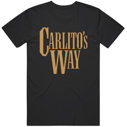 Carlito's Way Title Retro 90s Retro Movie Fan Fan Mens Size Large Black T Shirt Carlito's Way Title Retro 90s Retro Movie Fan Fan Mens Size Large Black T Shirt