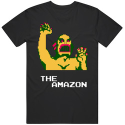The Amazon Pro Wrestling Nintendo Nes Mens Size Large Black T Shirt The Amazon Pro Wrestling Nintendo Nes Mens Size Large Black T Shirt