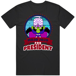 Mojo Jojo For President Greatest Villains Mens Size Large Black T Shirt