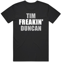 Tim Duncan Freakin San Antonio Basketball Texas Sports Mens Size Large Black T Shirt Tim Duncan Freakin San Antonio Basketball Texas Sports Mens Size Large Black T Shirt