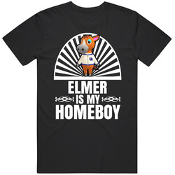 Elmer Is My Homeboy Animal Crossing New Horizons Character Video Game Fan Mens Size Large Black T Shirt Elmer Is My Homeboy Animal Crossing New Horizons Character Video Game Fan Mens Size Large Black T Shirt