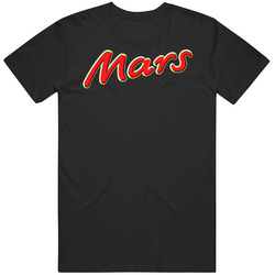 Mars Bar Candy Logo Mens Size Large Black T Shirt