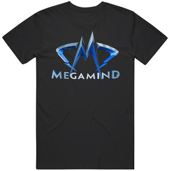 Megamind Animated Comedy Movie Mens Size Large Black T Shirt Megamind Animated Comedy Movie Mens Size Large Black T Shirt