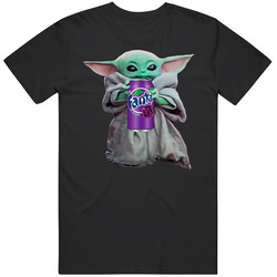 Baby Yoda The Child Mandalorian Fanta Grape Soda Pop Drink Mens Size Large Black T Shirt Baby Yoda The Child Mandalorian Fanta Grape Soda Pop Drink Mens Size Large Black T Shirt