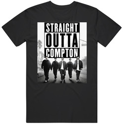 Straight Outta Compton Hip Hop Movie Mens Size Large Black T Shirt Straight Outta Compton Hip Hop Movie Mens Size Large Black T Shirt