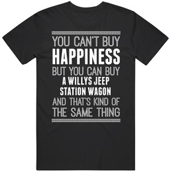 Buy A Willys Jeep Station Wagon Happiness Car Lover Mens Size Large Black T Shirt Buy A Willys Jeep Station Wagon Happiness Car Lover Mens Size Large Black T Shirt