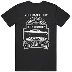 1969 Plymouth Road Runner Cant Buy Happiness Can Buy Horsepower Car Lovers Mens Size Large Black T Shirt 1969 Plymouth Road Runner Cant Buy Happiness Can Buy Horsepower Car Lovers Mens Size Large Black T Shirt