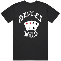 Deuces Wild A Bronx Tale Inspired Bar Mens Size Large Black T Shirt