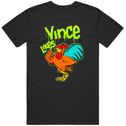 Vince likes Cock a doodle do DX Wrestling (2).jpg Mens Size Large Black T Shirt Vince likes Cock a doodle do DX Wrestling (2).jpg Mens Size Large Black T Shirt