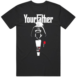 Your Father Godfather Darth Vader Mashup Parody Star Wars Gangster Movie Fan Mens Size Large Black T Shirt Your Father Godfather Darth Vader Mashup Parody Star Wars Gangster Movie Fan Mens Size Large Black T Shirt