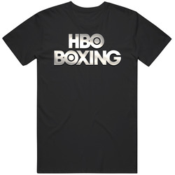 Hbo Boxing Logo Tv Network Fan Mens Size Large Black T Shirt