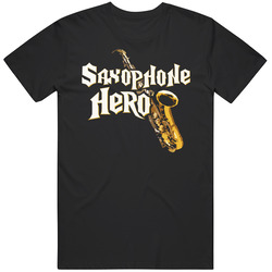 Saxophone Hero Guitar Hero Parody Funny Mens Size Large Black T Shirt Saxophone Hero Guitar Hero Parody Funny Mens Size Large Black T Shirt