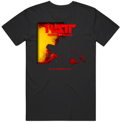 Ratt Round And Round Rock Music Mens Size Large Black T Shirt Ratt Round And Round Rock Music Mens Size Large Black T Shirt