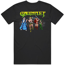 Gauntlet Arcade Retro Fantasy Video Game Mens Size Large Black T Shirt Gauntlet Arcade Retro Fantasy Video Game Mens Size Large Black T Shirt