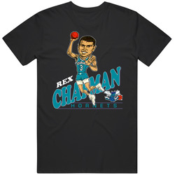 Rex Chapman Retro Basketball Caricature Mens Size Large Black T Shirt Rex Chapman Retro Basketball Caricature Mens Size Large Black T Shirt