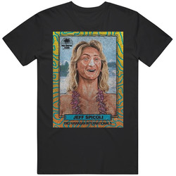 Jeff Spicoli Vintage Retro Sports Trading Card Distressed Look Mens Size Large Black T Shirt Jeff Spicoli Vintage Retro Sports Trading Card Distressed Look Mens Size Large Black T Shirt