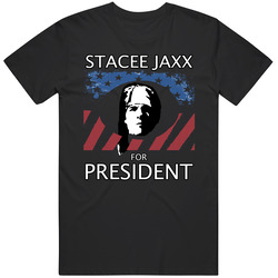Stacee Jaxx For President Rock Of Ages Mens Size Large Black T Shirt