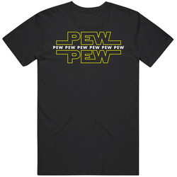 Pew Star Wars Sound Geek Movie Mens Size Large Black T Shirt Pew Star Wars Sound Geek Movie Mens Size Large Black T Shirt