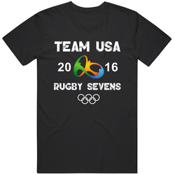 Usa Rugby Sevens Team Rio 2016 Olympic Games Sport Mens Size Large Black T Shirt Usa Rugby Sevens Team Rio 2016 Olympic Games Sport Mens Size Large Black T Shirt