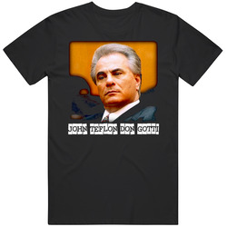 John Gotti Teflon Don Mafia Mens Size Large Black T Shirt John Gotti Teflon Don Mafia Mens Size Large Black T Shirt