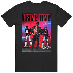 Deion Sanders Prime Time Poster Colorado Football Fan Mens Size Large Black T Shirt Deion Sanders Prime Time Poster Colorado Football Fan Mens Size Large Black T Shirt