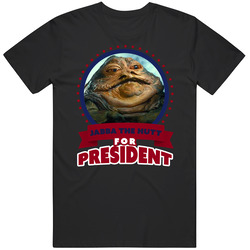 Jabba The Hutt For President Greatest Villains Mens Size Large Black T Shirt Jabba The Hutt For President Greatest Villains Mens Size Large Black T Shirt