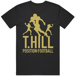 Taysom T. Hill Position New Orleans Football Quarterback Silhouettes Fan Mens Size Large Black T Shirt Taysom T. Hill Position New Orleans Football Quarterback Silhouettes Fan Mens Size Large Black T Shirt