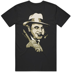 Al Capone Baseball Bat Mens Size Large Black T Shirt Al Capone Baseball Bat Mens Size Large Black T Shirt