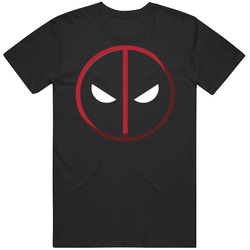 Deadpool Marvel Superhero Comic Logo Mens Size Large Black T Shirt