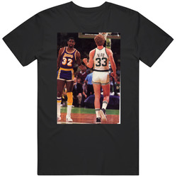 Larry Bird Magic Johnson Retro Los Angeles Boston Basketball Greats Fan Mens Size Large Black T Shirt Larry Bird Magic Johnson Retro Los Angeles Boston Basketball Greats Fan Mens Size Large Black T Shirt