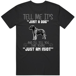 Tell Me Its Just A Dog Idiot Irish Wolfhound Mens Size Large Black T Shirt Tell Me Its Just A Dog Idiot Irish Wolfhound Mens Size Large Black T Shirt