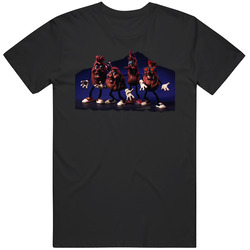 California Raisins Snack Attack Mascots Mens Size Large Black T Shirt