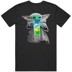 Baby Yoda The Child Mandalorian Sierra Mist Soda Pop Drink Mens Size Large Black T Shirt Baby Yoda The Child Mandalorian Sierra Mist Soda Pop Drink Mens Size Large Black T Shirt