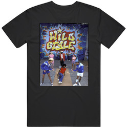 Wild Style Hip Hop 1983 Movie Mens Size Large Black T Shirt Wild Style Hip Hop 1983 Movie Mens Size Large Black T Shirt