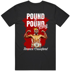 Terence Crawford Pound For Pound King Boxing Champ Mens Size Large Black T Shirt Terence Crawford Pound For Pound King Boxing Champ Mens Size Large Black T Shirt