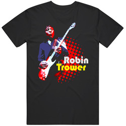 Robin Trower Procol Harum Guitarists Mens Size Large Black T Shirt Robin Trower Procol Harum Guitarists Mens Size Large Black T Shirt