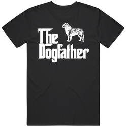 Newfoundland Custom Dog Breed The Dogfather Black Mens Size Large Black T Shirt Newfoundland Custom Dog Breed The Dogfather Black Mens Size Large Black T Shirt