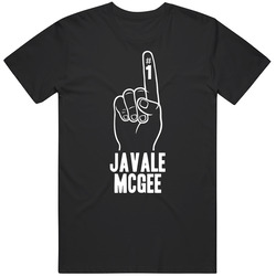 Javale Mcgee Number 1 Finger Golden State Basketball Team Fan Mens Size Large Black T Shirt Javale Mcgee Number 1 Finger Golden State Basketball Team Fan Mens Size Large Black T Shirt