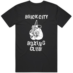 Brick City Newark Usa Boxing Club Mens Size Large Black T Shirt