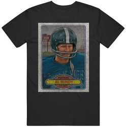 Al Bundy Vintage Retro Sports Trading Card Distressed Look Mens Size Large Black T Shirt Al Bundy Vintage Retro Sports Trading Card Distressed Look Mens Size Large Black T Shirt