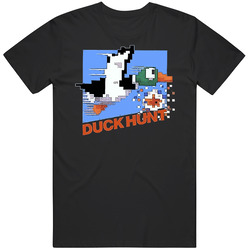 Duck Hunt Nes Box Art Mens Size Large Black T Shirt Duck Hunt Nes Box Art Mens Size Large Black T Shirt