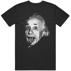 Einstein Tongue Leader Mens Size Large Black T Shirt Einstein Tongue Leader Mens Size Large Black T Shirt