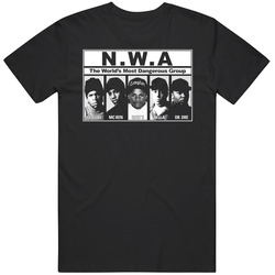 Nwa Worlds Most Dangerous Hip Hop Music Rap Dre Mens Size Large Black T Shirt Nwa Worlds Most Dangerous Hip Hop Music Rap Dre Mens Size Large Black T Shirt