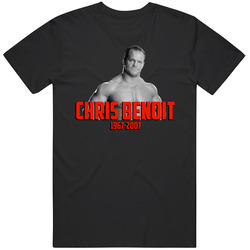 Chris Benoit Wrestling Memorial Fan Mens Size Large Black T Shirt Chris Benoit Wrestling Memorial Fan Mens Size Large Black T Shirt