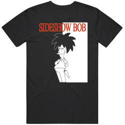 Sideshow Bob Cartoon Funny Mens Size Large Black T Shirt Sideshow Bob Cartoon Funny Mens Size Large Black T Shirt