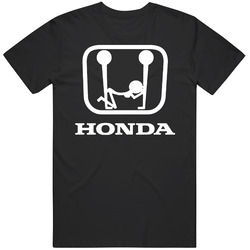 Honda Logo Funny Mens Size Large Black T Shirt Honda Logo Funny Mens Size Large Black T Shirt