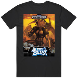 Altered Beast Sega Genesis Retro Video Game Cover Fan Mens Size Large Black T Shirt Altered Beast Sega Genesis Retro Video Game Cover Fan Mens Size Large Black T Shirt
