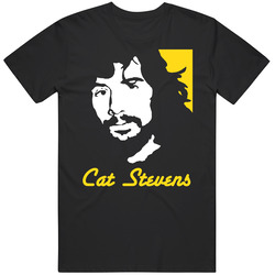 Cat Stevens Teaser & The Firecat Mens Size Large Black T Shirt Cat Stevens Teaser & The Firecat Mens Size Large Black T Shirt